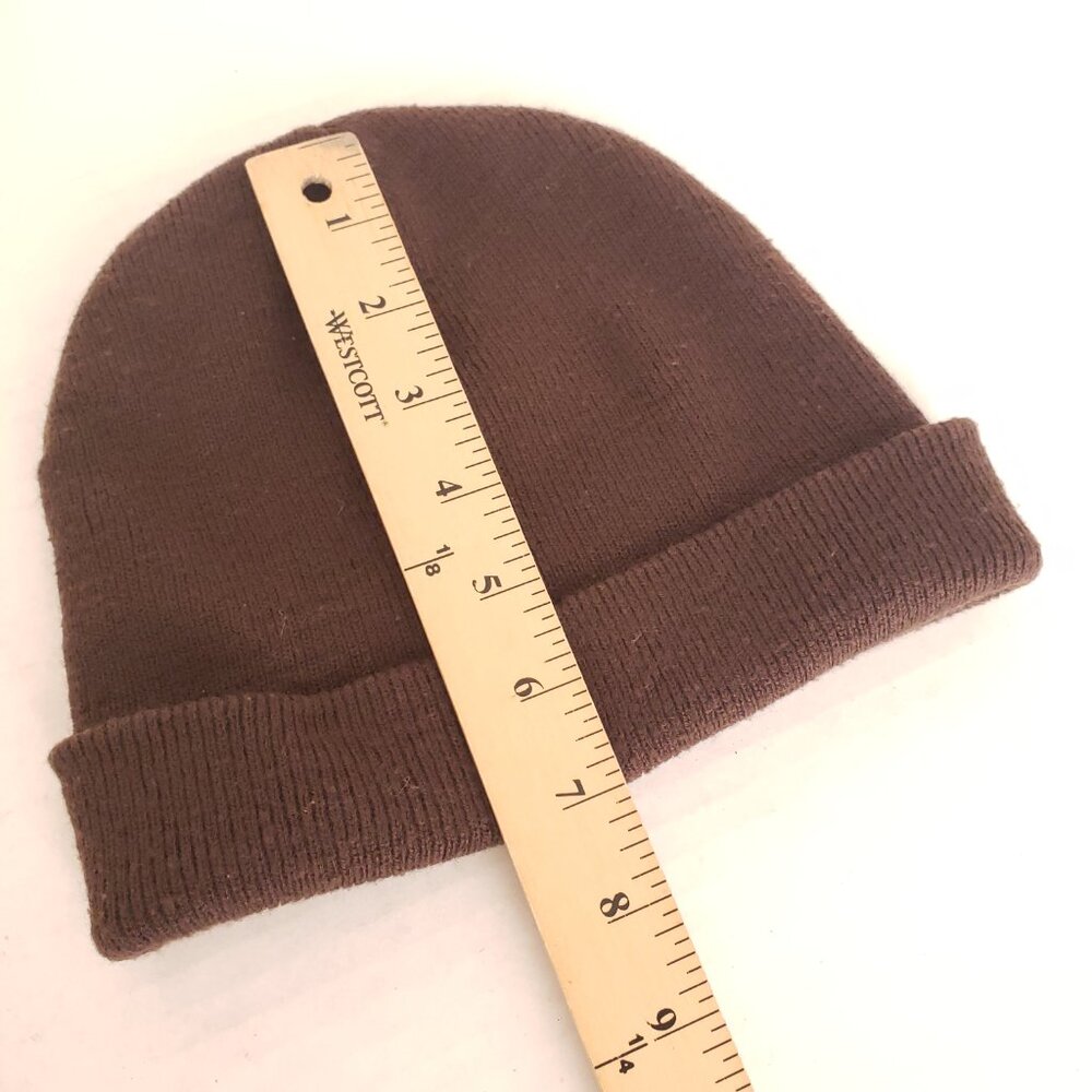 Unisex Adults Chocolate Brown Color Cute Hat Beanie - Picture 7 of 8